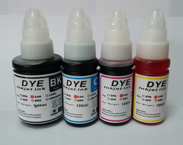 dye ink original bottle packing for canon desktop printer